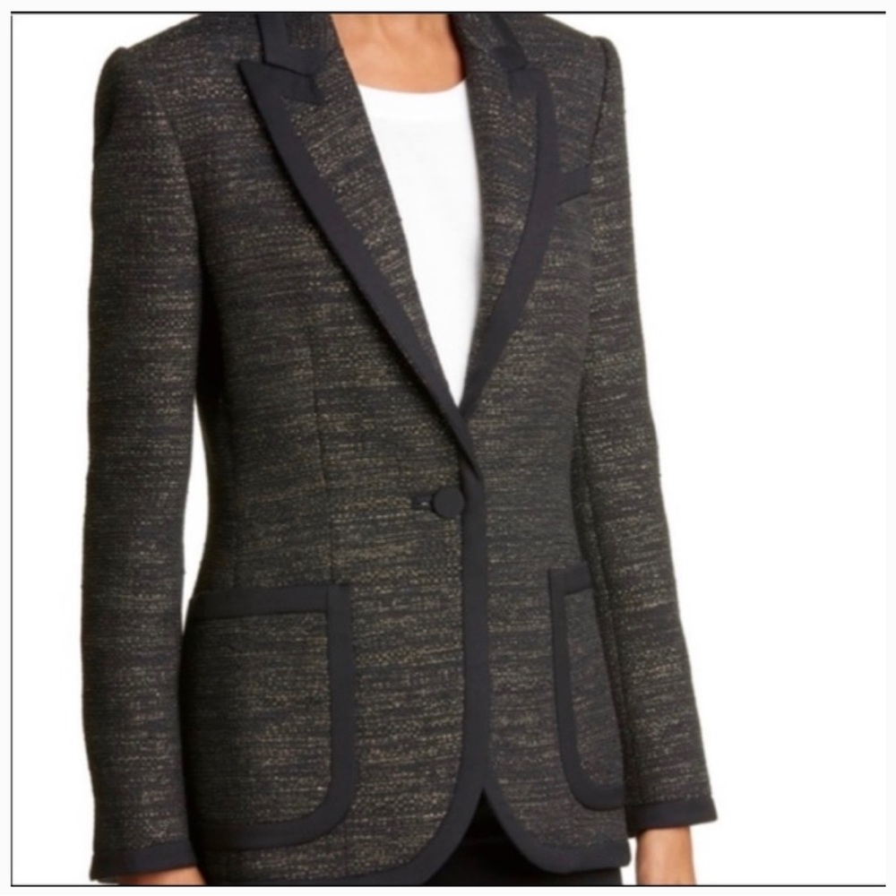 - Equipment Bodanne Metallic Tweed Blazer